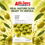 Adilsons creative for The Face Shop Real Nature Olive mask — REAL NATURE OLIVE. READY TO UNFOLD.