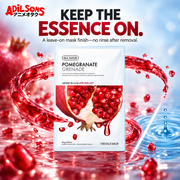 THE FACE SHOP Real Nature Pomegranate mask creative 9: KEEP THE ESSENCE ON.