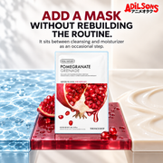 THE FACE SHOP Real Nature Pomegranate mask creative 13: ADD A MASK WITHOUT REBUILDING THE ROUTINE.