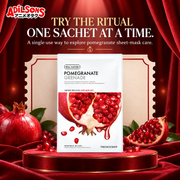 THE FACE SHOP Real Nature Pomegranate mask creative 14: TRY THE RITUAL ONE SACHET AT A TIME.