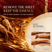 THE FACE SHOP Real Nature Red Ginseng 20 g mask — no-rinse finish creative for Adilsons Mauritius