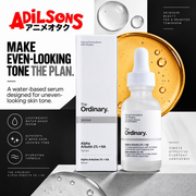 The Ordinary Alpha Arbutin 2% + HA 30ml ad: MAKE EVEN-LOOKING TONE THE PLAN.