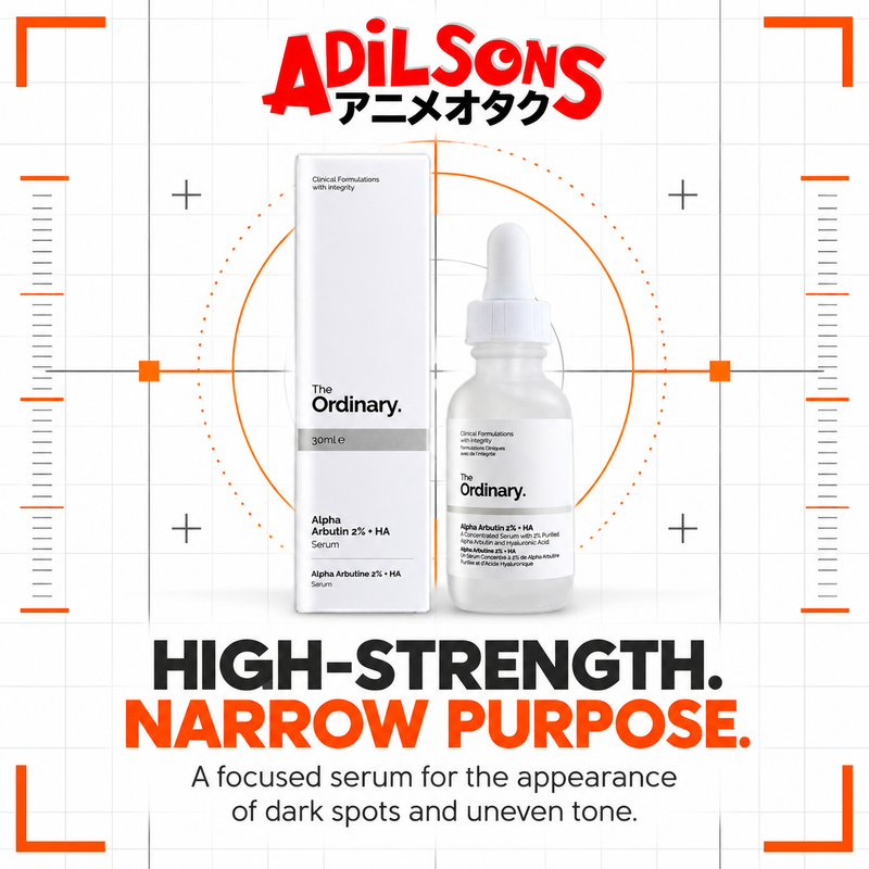 The Ordinary Alpha Arbutin 2% + HA 30ml ad: HIGH-STRENGTH. NARROW PURPOSE.