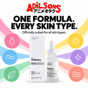 The Ordinary Alpha Arbutin 2% + HA 30ml ad: ONE FORMULA. EVERY SKIN TYPE.