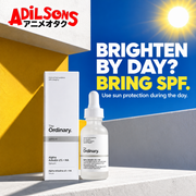 The Ordinary Alpha Arbutin 2% + HA 30ml ad: BRIGHTEN BY DAY? BRING SPF.