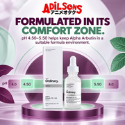 The Ordinary Alpha Arbutin 2% + HA 30ml ad: FORMULATED IN ITS COMFORT ZONE.