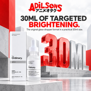 The Ordinary Alpha Arbutin 2% + HA 30ml ad: 30ML OF TARGETED BRIGHTENING.