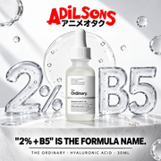The Ordinary Hyaluronic Acid 2% + B5 30ml creative: formula-name identity.