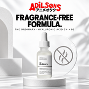 The Ordinary Hyaluronic Acid 2% + B5 30ml creative: fragrance-free formula.
