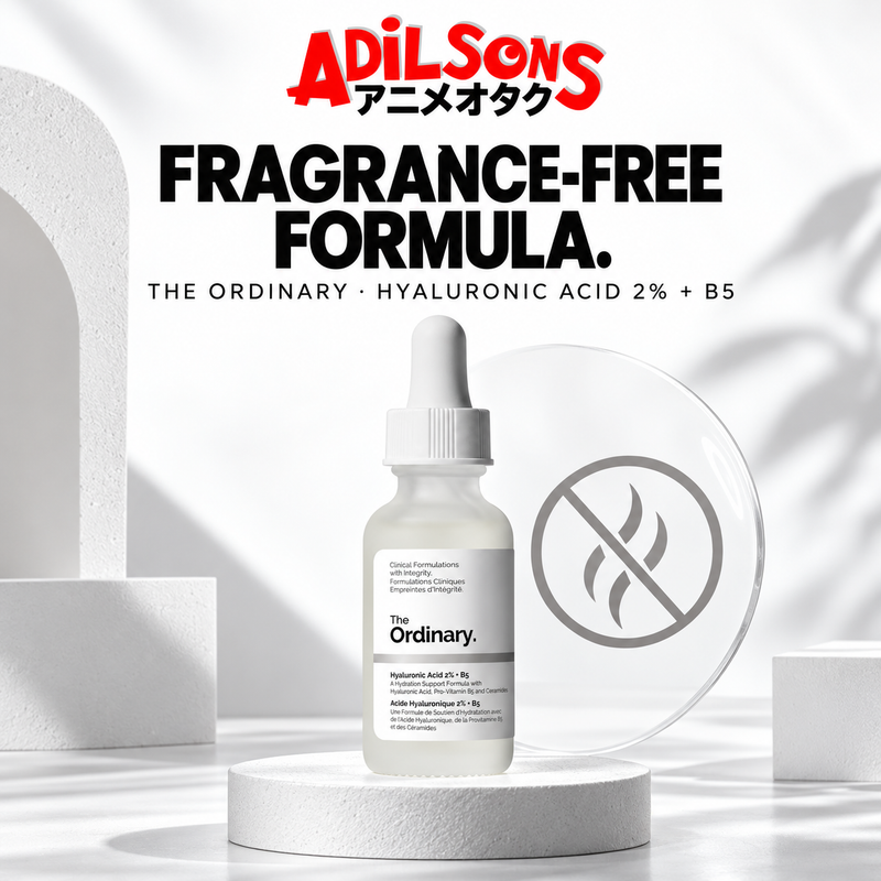 The Ordinary Hyaluronic Acid 2% + B5 30ml creative: fragrance-free formula.