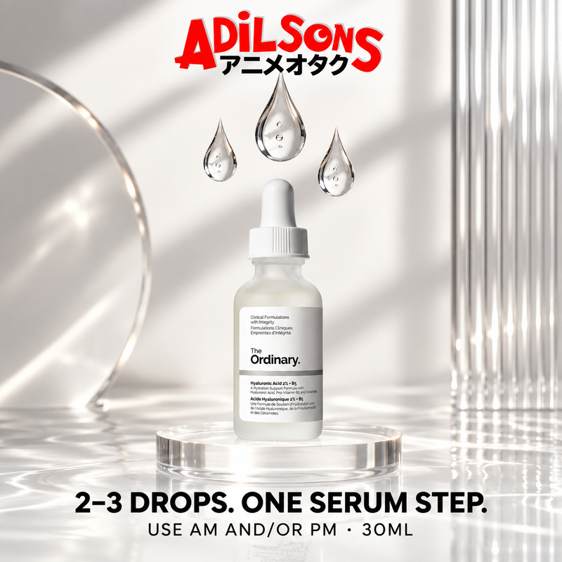 The Ordinary Hyaluronic Acid 2% + B5 30ml creative: 2–3 drop use.