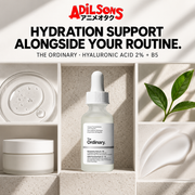The Ordinary Hyaluronic Acid 2% + B5 30ml creative: supportive routine role.