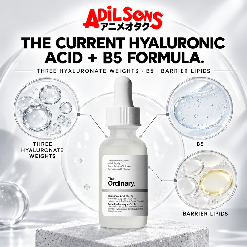 The Ordinary Hyaluronic Acid 2% + B5 30ml creative: current formula proof.