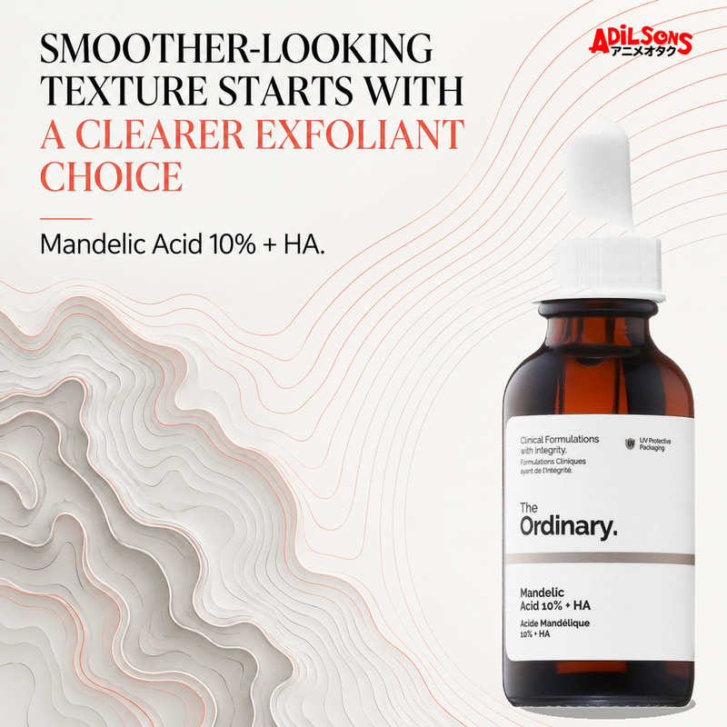 The Ordinary Mandelic Acid 10% + HA 30ml ad — Clearer exfoliant choice