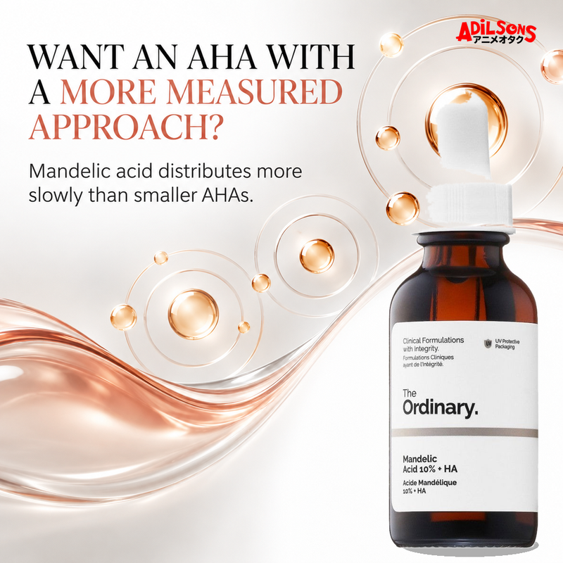 The Ordinary Mandelic Acid 10% + HA 30ml ad — Measured AHA approach