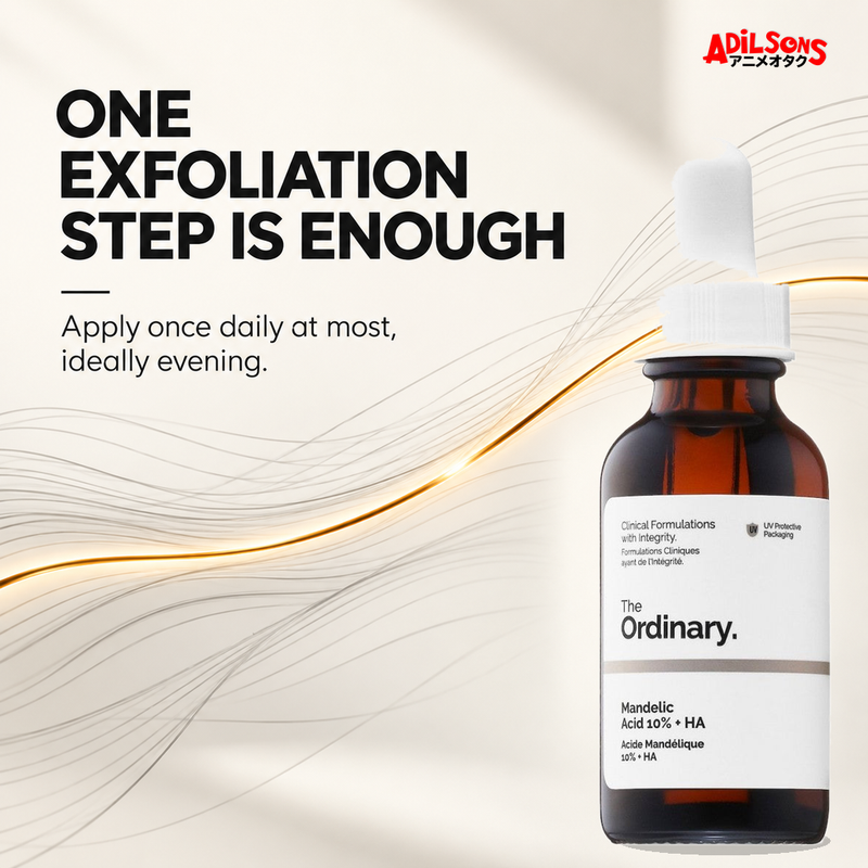 The Ordinary Mandelic Acid 10% + HA 30ml ad — Once-daily restraint