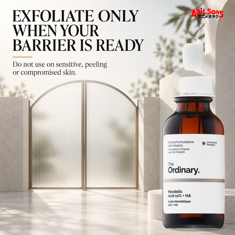 The Ordinary Mandelic Acid 10% + HA 30ml ad — Barrier-readiness caution