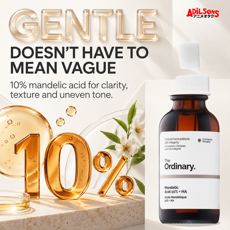 The Ordinary Mandelic Acid 10% + HA 30ml ad — Gentle but specific