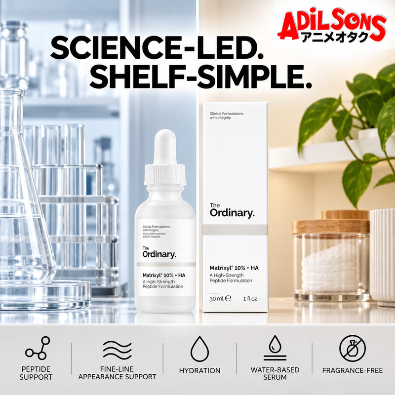 Adilsons creative for The Ordinary Matrixyl 10% + HA 30ml — SCIENCE-LED. SHELF-SIMPLE.