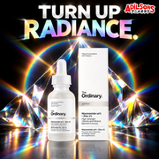 Adilsons creative for The Ordinary Niacinamide 10% + Zinc 1% 30ml — TURN UP RADIANCE.