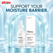 Adilsons creative for The Ordinary Niacinamide 10% + Zinc 1% 30ml — SUPPORT YOUR MOISTURE BARRIER.