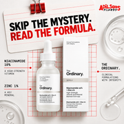 Adilsons creative for The Ordinary Niacinamide 10% + Zinc 1% 30ml — SKIP THE MYSTERY. READ THE FORMULA.
