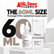 Adilsons Beauty The Ordinary Niacinamide 10% + Zinc 1% 60ml ad: THE 60ML SIZE / The larger fill for established repeat users.
