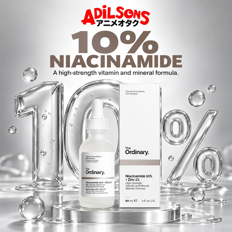 Adilsons Beauty The Ordinary Niacinamide 10% + Zinc 1% 60ml ad: 10% NIACINAMIDE / A high-strength vitamin and mineral formula.