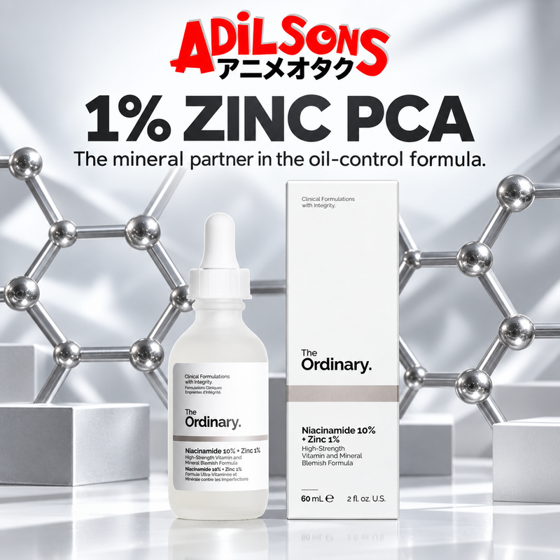Adilsons Beauty The Ordinary Niacinamide 10% + Zinc 1% 60ml ad: 1% ZINC PCA / The mineral partner in the oil-control formula.