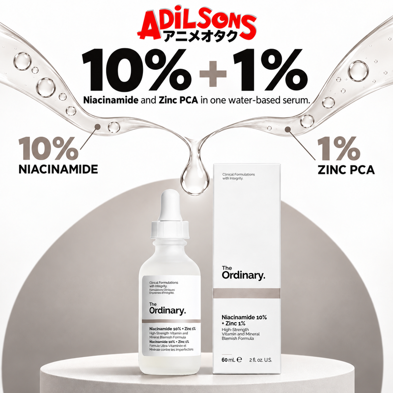 Adilsons Beauty The Ordinary Niacinamide 10% + Zinc 1% 60ml ad: 10% + 1% / Niacinamide and Zinc PCA in one water-based serum.