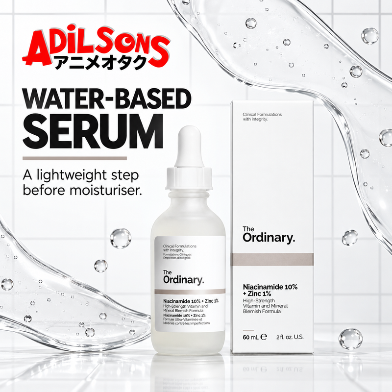 Adilsons Beauty The Ordinary Niacinamide 10% + Zinc 1% 60ml ad: WATER-BASED SERUM / A lightweight step before moisturiser.