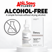 Adilsons Beauty The Ordinary Niacinamide 10% + Zinc 1% 60ml ad: ALCOHOL-FREE / A simple formula without drying alcohol.