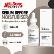 Adilsons Beauty The Ordinary Niacinamide 10% + Zinc 1% 60ml ad: SERUM BEFORE MOISTURISER / A clear place in the routine.