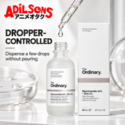 Adilsons Beauty The Ordinary Niacinamide 10% + Zinc 1% 60ml ad: DROPPER-CONTROLLED / Dispense a few drops without pouring.