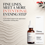 The Ordinary Retinol 0.2% in Squalane 30ml ad — Fine-line appearance support