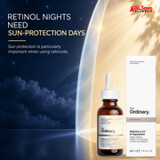The Ordinary Retinol 0.2% in Squalane 30ml ad — Sun-protection pairing