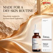The Ordinary Retinol 0.2% in Squalane 30ml ad — Dry-skin routine fit
