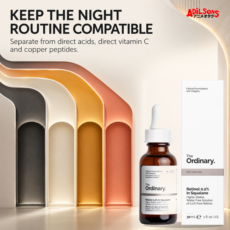 The Ordinary Retinol 0.2% in Squalane 30ml ad — Routine compatibility