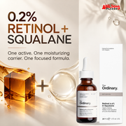 The Ordinary Retinol 0.2% in Squalane 30ml ad — Retinol and carrier equation