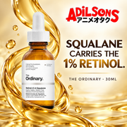 The Ordinary Retinol 1% in Squalane 30ml sales creative: Squalane Carries The 1% Retinol.