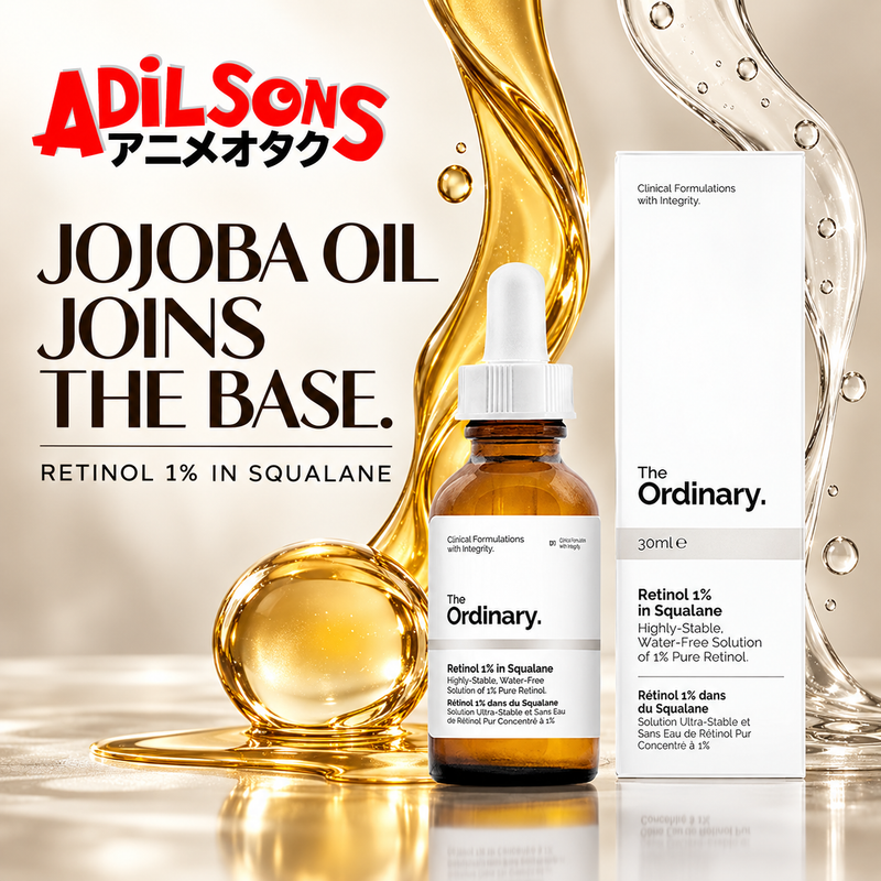 The Ordinary Retinol 1% in Squalane 30ml sales creative: Jojoba Oil Joins The Base.