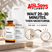 The Ordinary Retinol 1% in Squalane 30ml sales creative: Wait 20–30 Minutes. Then Moisturise.