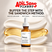 The Ordinary Retinol 1% in Squalane 30ml sales creative: Buffer The Step With The Sandwich Method.