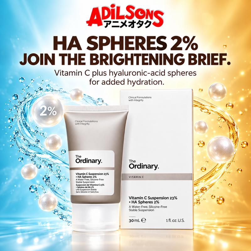 The Ordinary Vitamin C Suspension 23% + HA Spheres 2% ad: HA SPHERES 2% JOIN THE BRIGHTENING BRIEF.