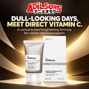 The Ordinary Vitamin C Suspension 23% + HA Spheres 2% ad: DULL-LOOKING DAYS, MEET DIRECT VITAMIN C.