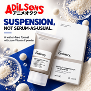 The Ordinary Vitamin C Suspension 23% + HA Spheres 2% ad: SUSPENSION, NOT SERUM-AS-USUAL.