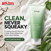Adilsons creative for Anua Heartleaf Quercetinol Pore Deep Cleansing Foam 150ml — CLEAN, NEVER SQUEAKY