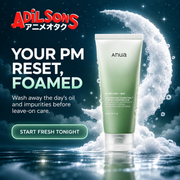 Adilsons creative for Anua Heartleaf Quercetinol Pore Deep Cleansing Foam 150ml — YOUR PM RESET, FOAMED