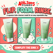 Adilsons creative for Anua Heartleaf Quercetinol Pore Deep Cleansing Foam 150ml — FLIP. FOAM. RINSE.