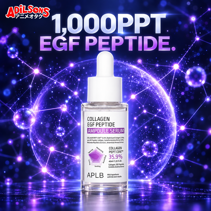 Adilsons creative for APLB Collagen EGF Peptide Ampoule Serum 40ml — 1,000PPT EGF PEPTIDE.